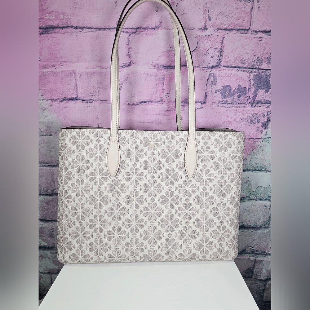 NWOT Kate Spade Flower Coated Canvas Zeezee Large Work Tote - Picture 4 of 9